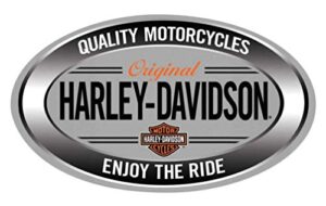 harley-davidson enjoy ride oval embossed tin sign, 18 x 10.5 inches 2011591
