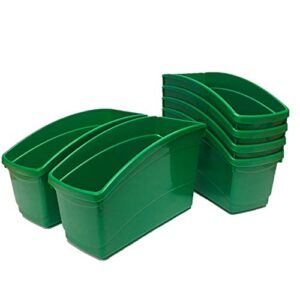 s&s worldwide green book bins (pack of 6)