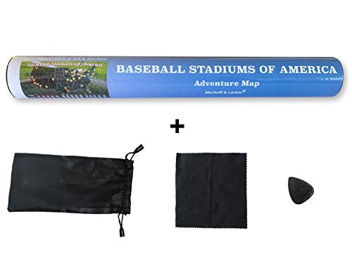 Baseball Stadiums of America Scratch Off Map | Lists National & Major League Teams | MLB Ballpark Wall Poster, Bucket List, & Tracker of Visited Parks | Gift for Baseball Enthusiasts & Sport Fans