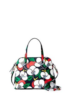 kate spade maise breezy floral medium dome satchel women’s pvc leather handbag
