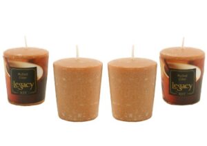 root boutique 20-hour votive candles, mulled cider, 4-pack