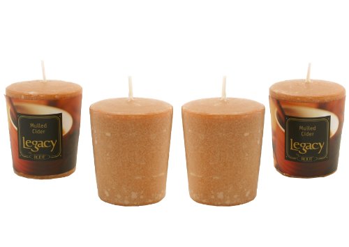 Root Boutique 20-Hour Votive Candles, Mulled Cider, 4-Pack