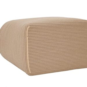 22"x14"x18" Mega Size Rectangular Extra Large Storage Basket, Cotton Rope Storage Baskets, All Beige