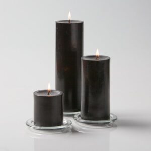 richland® black pillar candles set of 3