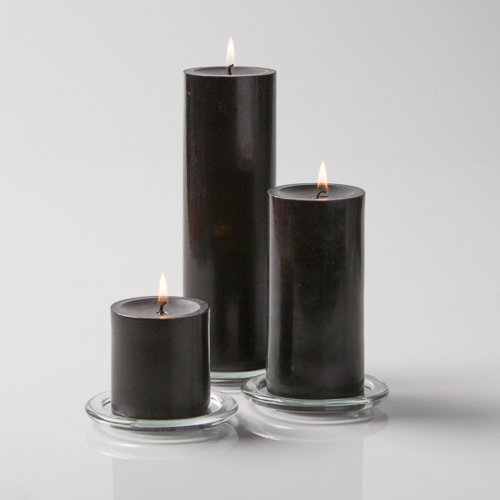 Richland® Black Pillar Candles Set of 3