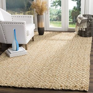 safavieh natural fiber collection 10′ x 14′ ivory nf261a handmade premium jute area rug