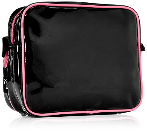 PUMA(プーマ) Puma J20072 Horizontal Enamel Mini Shoulder Bag, Black Pink