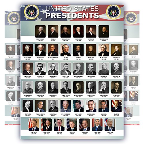 USA Presidents of the united states Of America poster New Joe Biden chart LAMINATED Classroom portrait school wall decoration learning history flag metal15x20