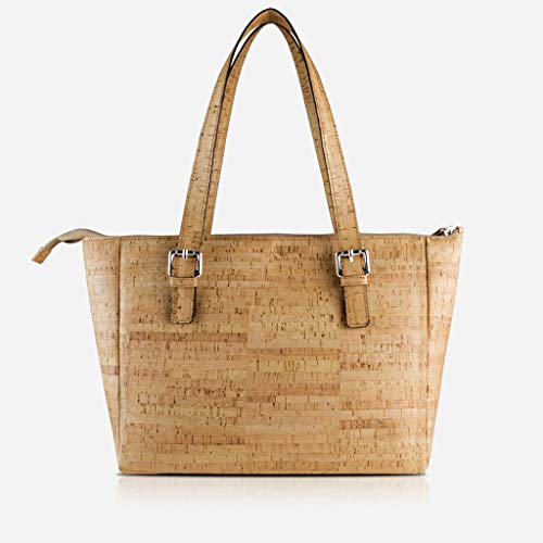 Corkor Cork Purse Vegan Handbag for Women | Cruelty Free Satchel Non Leather | Roomy Bag Rustic