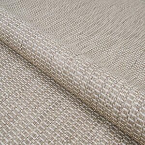 Couristan Recife Saddle Stitch Indoor/Outdoor Area Rug Champagne/Taupe, 2' x 3'7"