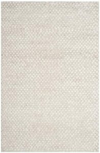 safavieh saint tropez shag collection 4′ x 6′ snow white sts641w handmade solid 1-inch thick area rug