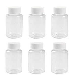 12pcs 100ml 3.4oz transparent empty plastic bottles with white screw cap holder storage box refillable portable durable container jar pot for travel daily life