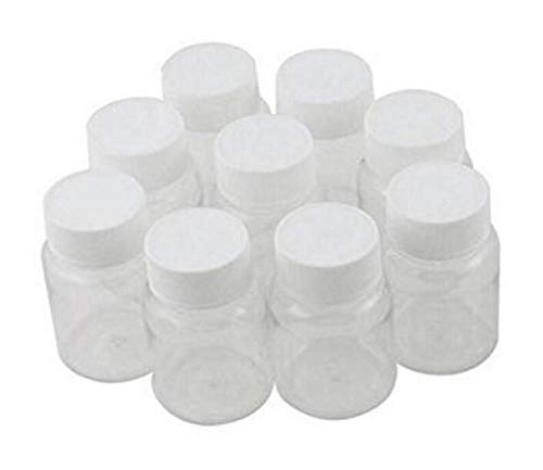 12PCS 100ML 3.4OZ Transparent Empty Plastic Bottles with White Screw Cap Holder Storage Box Refillable Portable Durable Container Jar Pot for Travel Daily Life