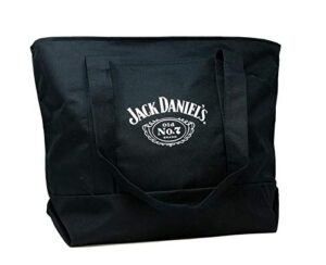 jack daniel’s classic boat tote – box stitched logo on front – 25.5” long handles – large outside pocket with zippered inner pocket
