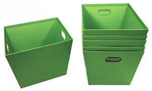 gift basket solid green size 8.6 x 7.6 x 6.6″ h 6-pack