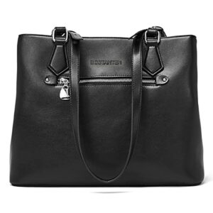 bostanten women handbag genuine leather shoulder bags soft designer top handle purses black