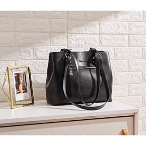BOSTANTEN Women Handbag Genuine Leather Shoulder Bags Soft Designer Top Handle Purses Black