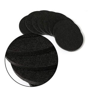 Chillify Felt Coasters with Holder | Kitchen Home Decor Gift | Non-Slip, Water Resistant, Washable | Set of 8 | Black