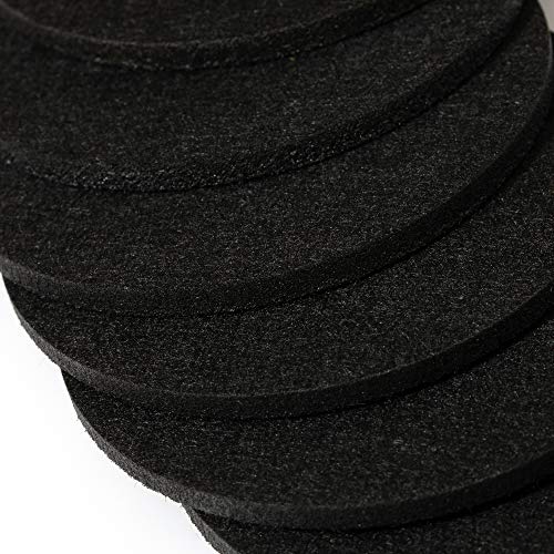 Chillify Felt Coasters with Holder | Kitchen Home Decor Gift | Non-Slip, Water Resistant, Washable | Set of 8 | Black