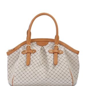 Rioni New Signature (Natural) - Ruched Satchel with Buckle Stn-20252