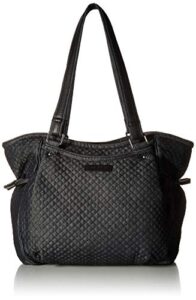 vera bradley women’s denim glenna satchel purse, denim navy, one size