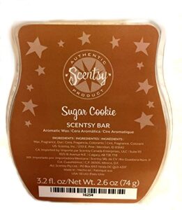 scentsy sugar cookie wickless candle tart warmer wax, 3.2 fl. oz, 2 ounce