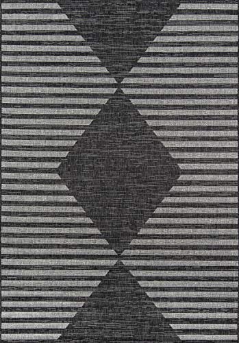 Novogratz by Momeni Villa Cavallo Indoor Rug, 6'7" X 9'6", Charcoal