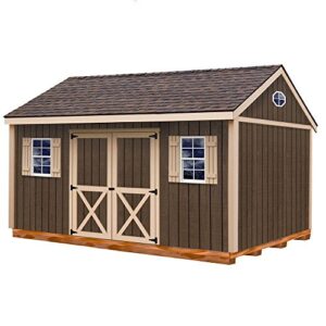 best barns brookfield 12′ x 16′ wood shed kit