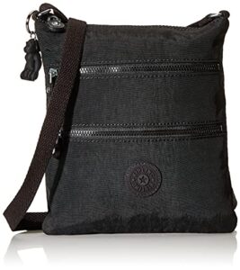 kipling keiko mini crossbody bag, black noir, 8″l x 9″h x 1.25″d