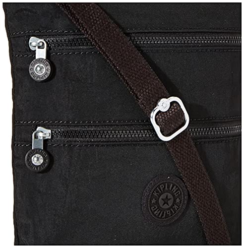 Kipling Keiko Mini Crossbody Bag, Black Noir, 8"L x 9"H x 1.25"D