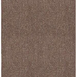 Ambiant Broadway Collection Solid Color Indoor Outdoor Area Rugs Brown - 4' x 6'