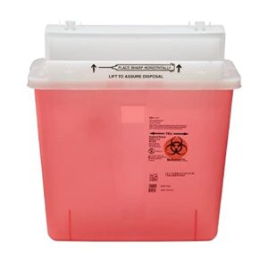 8507sa- container sharpstar in-room mailbox lid red 5qt ea by, kendall company (2)