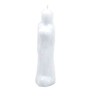 white female figure image candle, blessing, protection, healing, spirituality, cleansing, spells, spellwork & ritual magic, vela imagen de mujer blanca