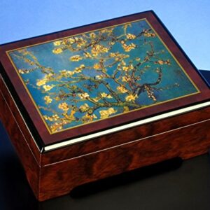 The San Francisco Music Box Company Van Gogh Almond Blossom 1890" Musical Jewelry Box