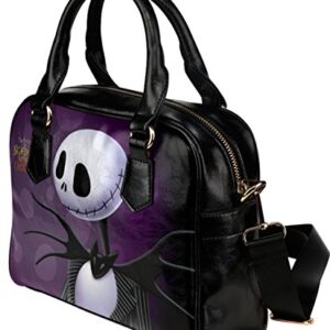 Fashion Shoulder Handbag Crossbody Bags with Jack Skellington Print