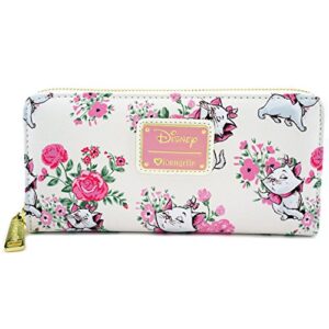 loungefly x disney marie floral aop wallet (multi, one size)