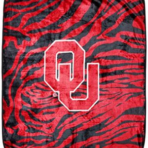 College Covers Oklahoma Sooners Raschel Throw Blanket, 60 in by 50 in