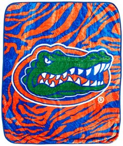 college covers florida gators raschel throw blanket, 60 in by 50 in