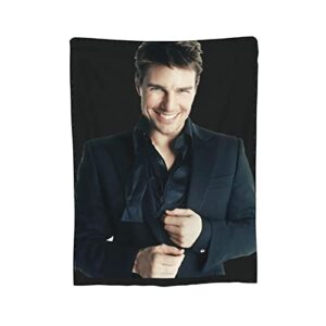 Blanket Tom Cruise Super Soft and Comfortable Flannel Throw Blankets Camping Blanket Beach Blankets for Decoration Bedroom Living Room Yoga …