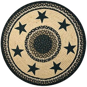 earth rugs round rug, 27″, mocha/frappuccino