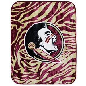 College Covers Florida State Seminoles Raschel Throw Blanket, 60 in by 50 in