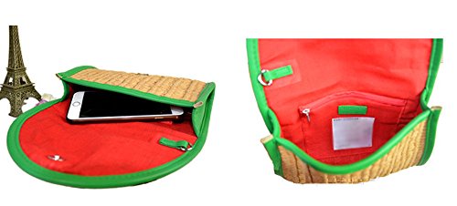 Watermelon Fruit Women's Straw Plaited Article Handbag