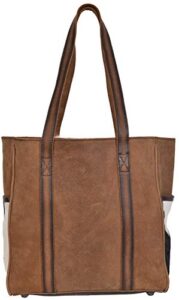 sts ranchwear cowhide heritage tote cowhide/tornado brown one size