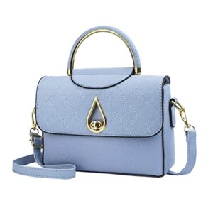 covelin women’s small leather handbag tote shoulder crossbody bag blue