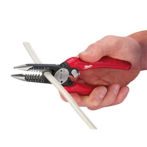 Milwaukee 48-22-3079 6-In-One Combination Wire Stripping and Reaming Pliers for Electricians