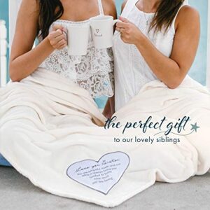 Pavilion Gift Company 19504 Comfort Blanket - Love You Sister Thick Warm 320 GSM Royal Plush Throw Blanket