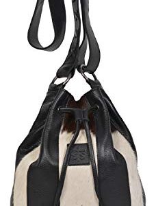 STS Ranchwear Cowhide Bucket Bag Cowhide/Black One Size