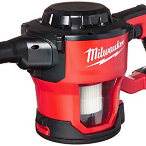 Milwaukee 0882-20 M18 Lithium Ion Cordless Compact 40 CFM Hand Held Vacuum w/ Hose Attachments and Accessories (Batteries Not Included, Power Tool Only)