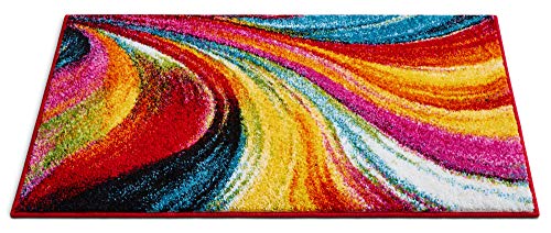 Well Woven Viva Pleasure Modern Abstract Multi Bright Accent Rug 2' x 3' Mat