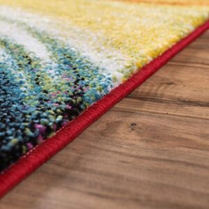 Well Woven Viva Pleasure Modern Abstract Multi Bright Accent Rug 2' x 3' Mat